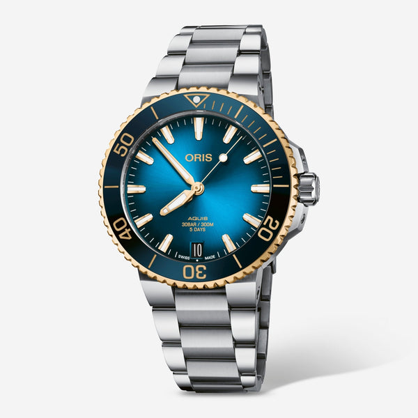 Oris Aquis Date Blue Dial Automatic Men's Watch 0140077696355 - 0782209PEB - THE SOLIST - Oris