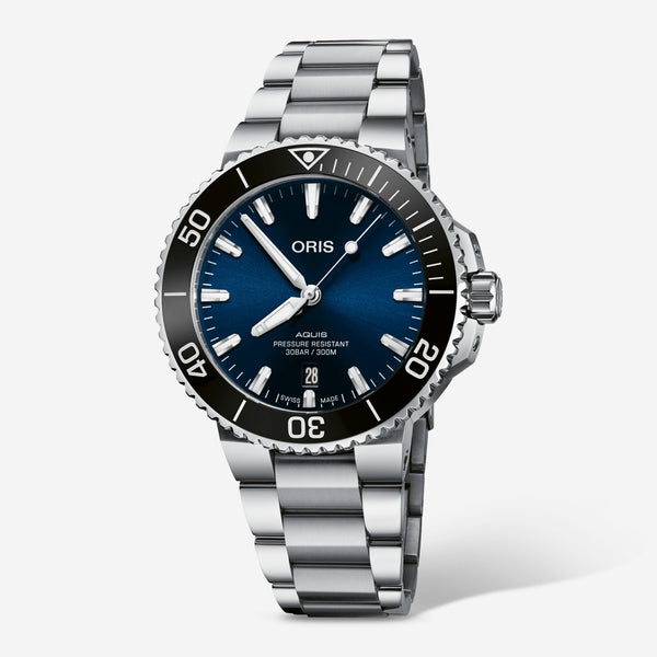 Oris Aquis Date Blue Dial Automatic Men's Watch 0173377664135 - 0782205PEB - THE SOLIST - Oris