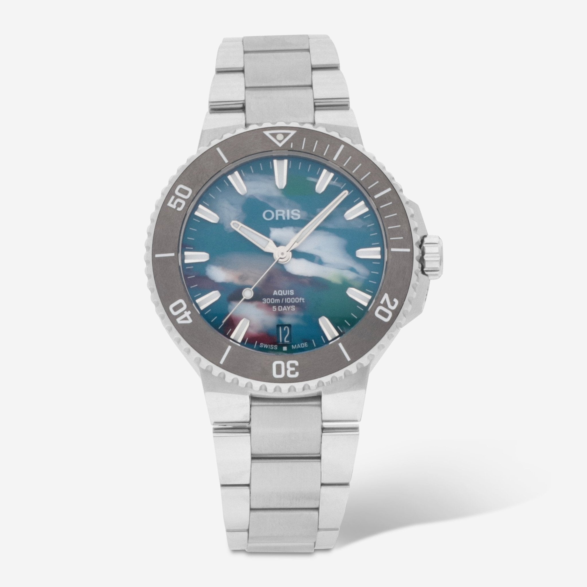 Oris Aquis Stainless Steel Automatic Men's Watch 0140077904150 - 0782302PEB - THE SOLIST - Oris