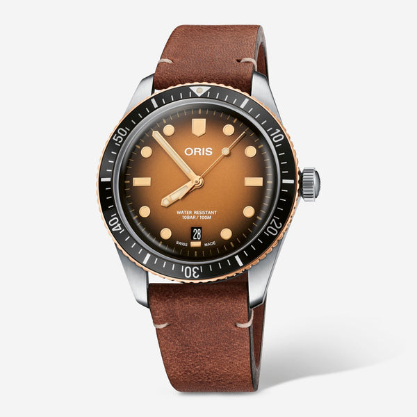 Oris Divers Sixty - Five Date Brown Dial Automatic Men's Watch 0173377074356 - 0752045 - THE SOLIST - Oris