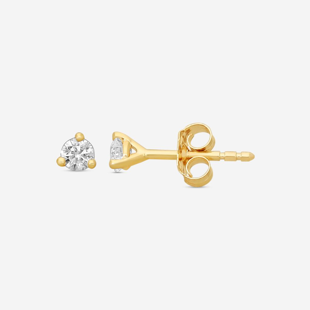 Ina Mar 14K Yellow Gold Diamond Martini Stud Earrings ST1001D-FY-025F - THE SOLIST