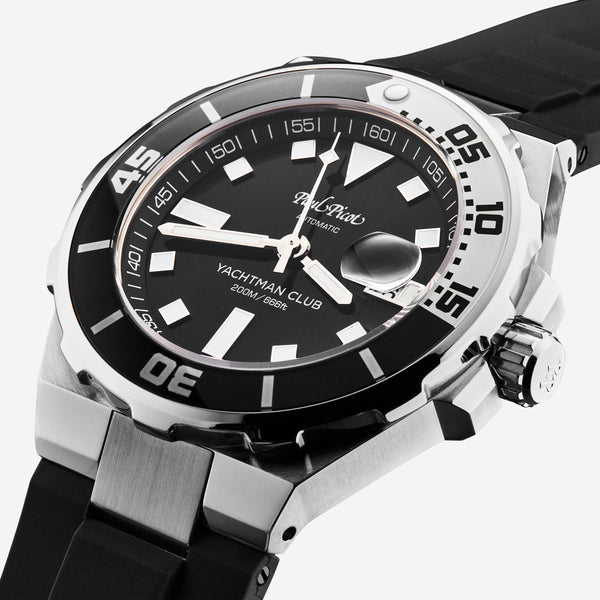 Paul Picot Yachtman Club Black Dial Men's Automatic Watch P1251NBL.SG.3614CM001