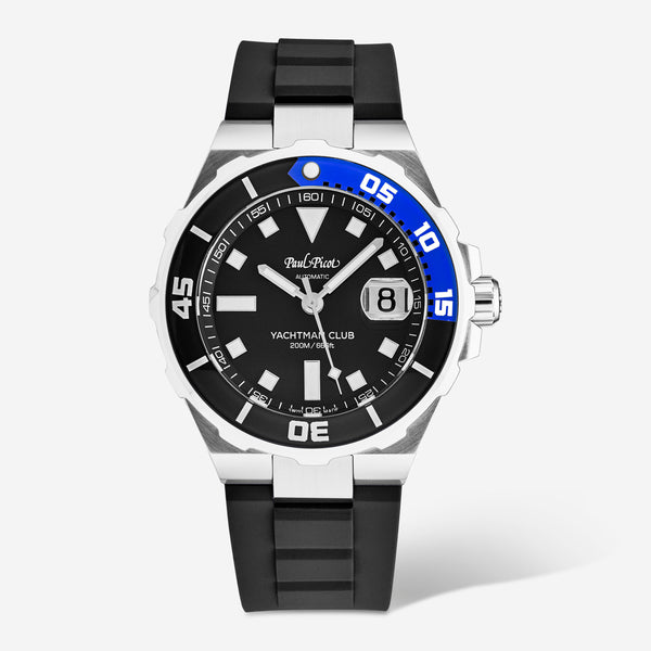 Paul Picot Yachtman Club Black Dial Men's Automatic Watch P1251NB.SG.3614CM001 - THE SOLIST