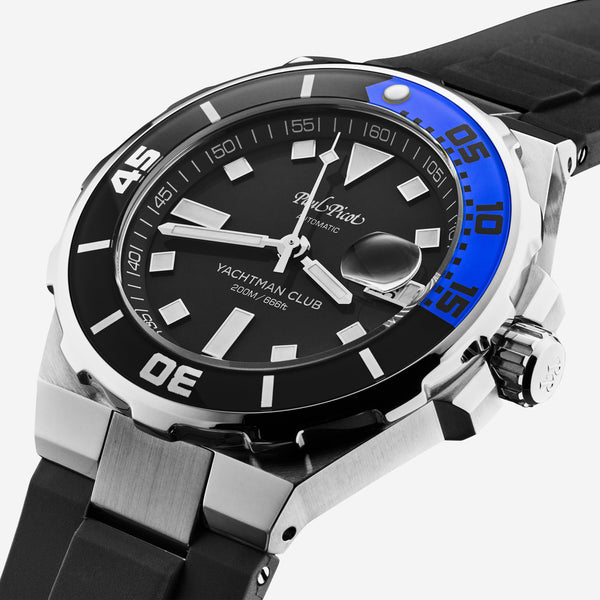 Paul Picot Yachtman Club Black Dial Men's Automatic Watch P1251NB.SG.3614CM001 - THE SOLIST