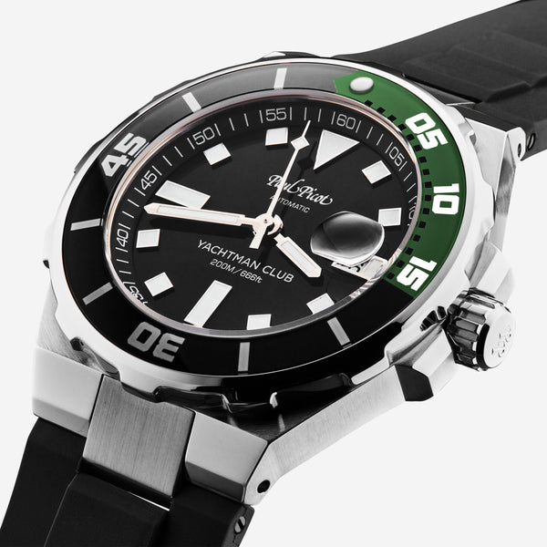 Paul Picot Yachtman Club Black Dial Men's Automatic Watch P1251NV.SG.3614CM001 - THE SOLIST