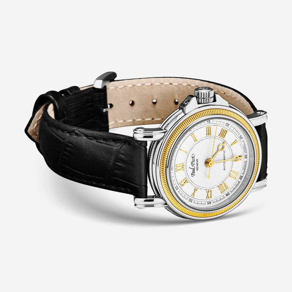 Paul Picot Atelier 18K Yellow Gold and Stainless Steel Ladies' Automatic Watch P4015.22.432