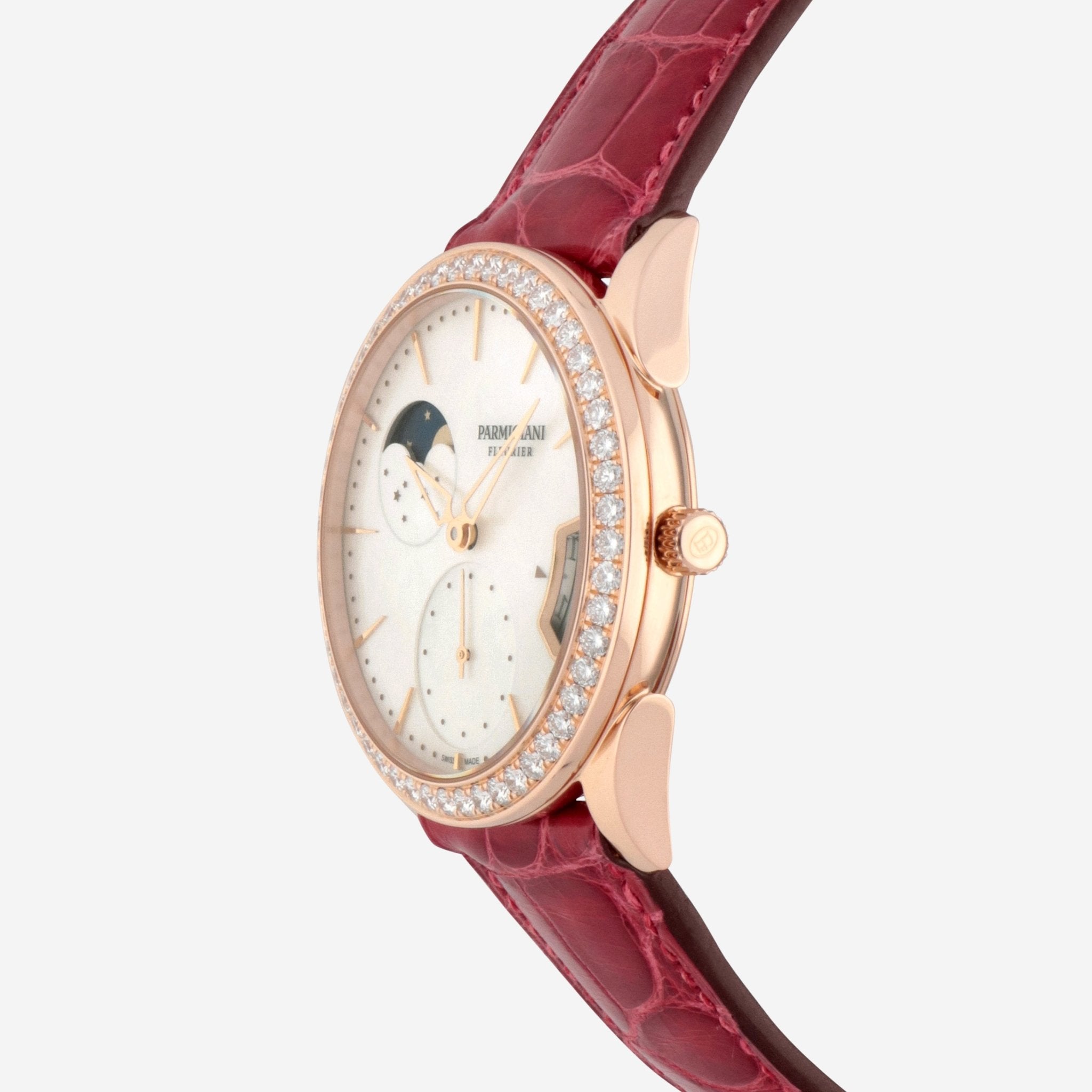 Parmigiani Fleurier Tonda 1950 Lune 18K Rose Gold Automatic Ladies Watch PFC284 - 1063300 - HA2121 - THE SOLIST - Parmigiani Fleurier