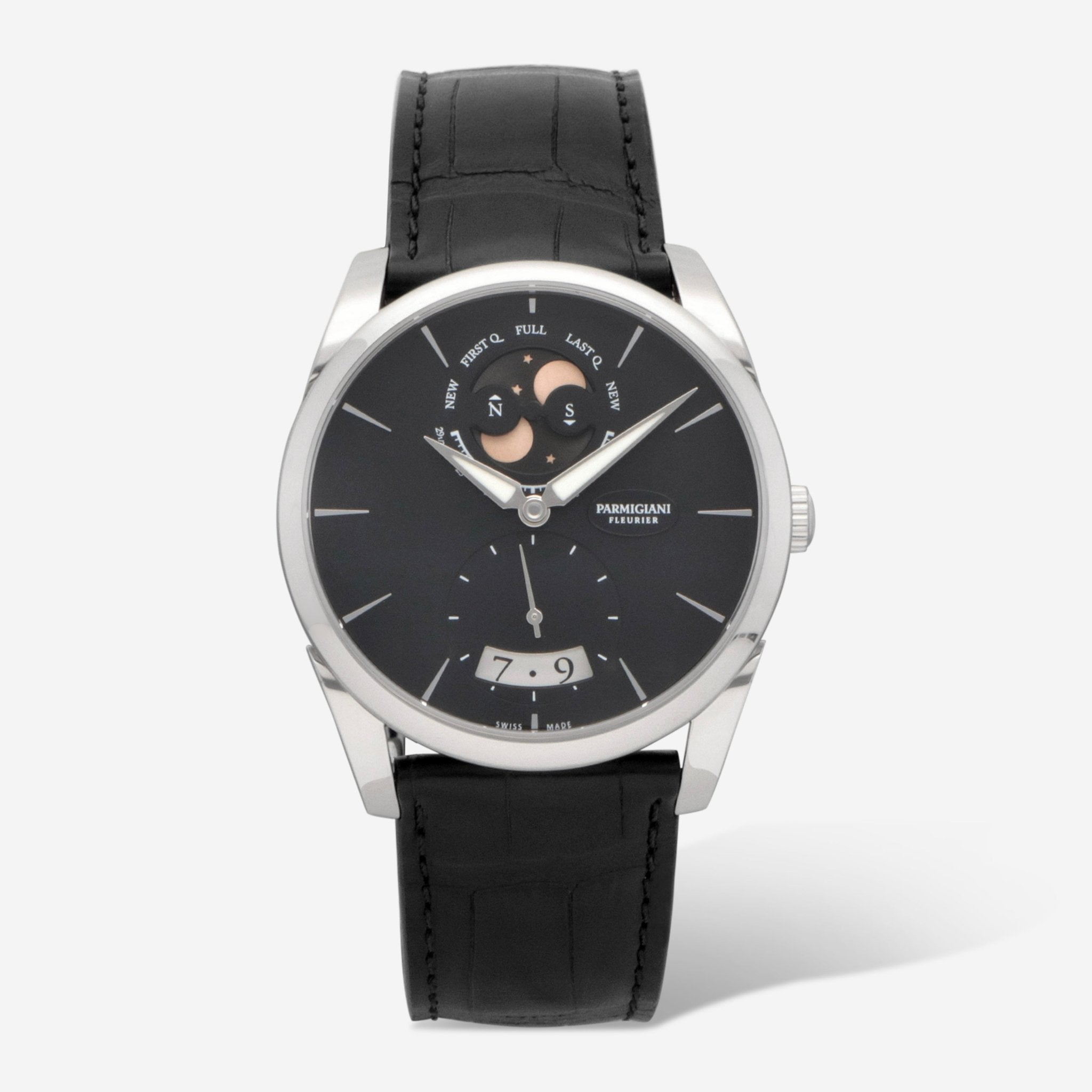 Parmigiani Fleurier Tonda 1950 Lune Stainless Steel Automatic Men’s Watch PFC284 - 0001400 - XA1442 - THE SOLIST - Parmigiani Fleurier