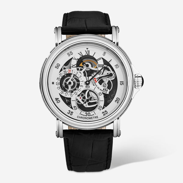 Paul Picot Atelier Skeleton Regulator Silver Dial Men's Automatic Watch P3090.SG.7203 - THE SOLIST - Paul Picot