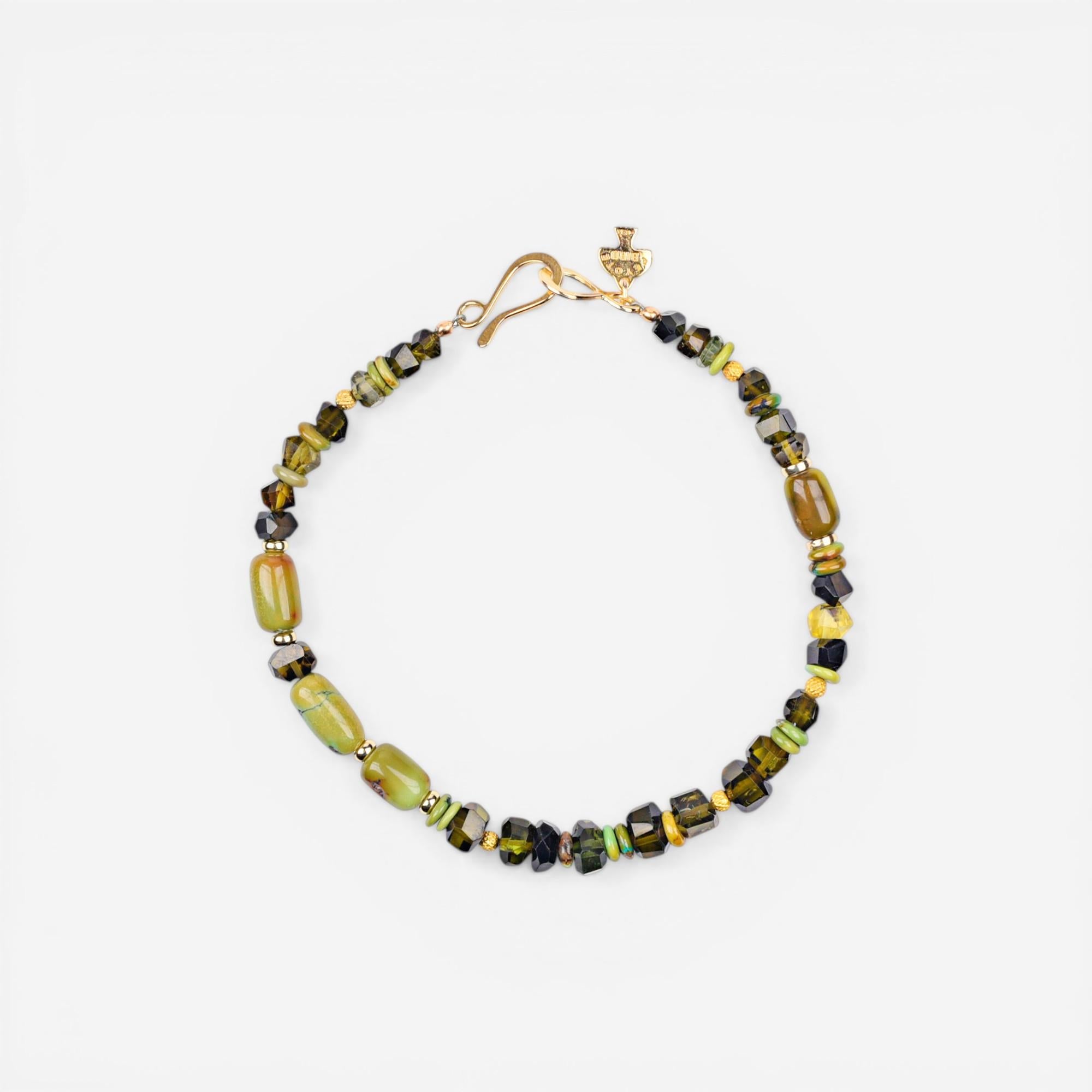 Peyote Bird Designs Elan 14K Yellow Gold Multi-Gemstone Bracelet PB23B44