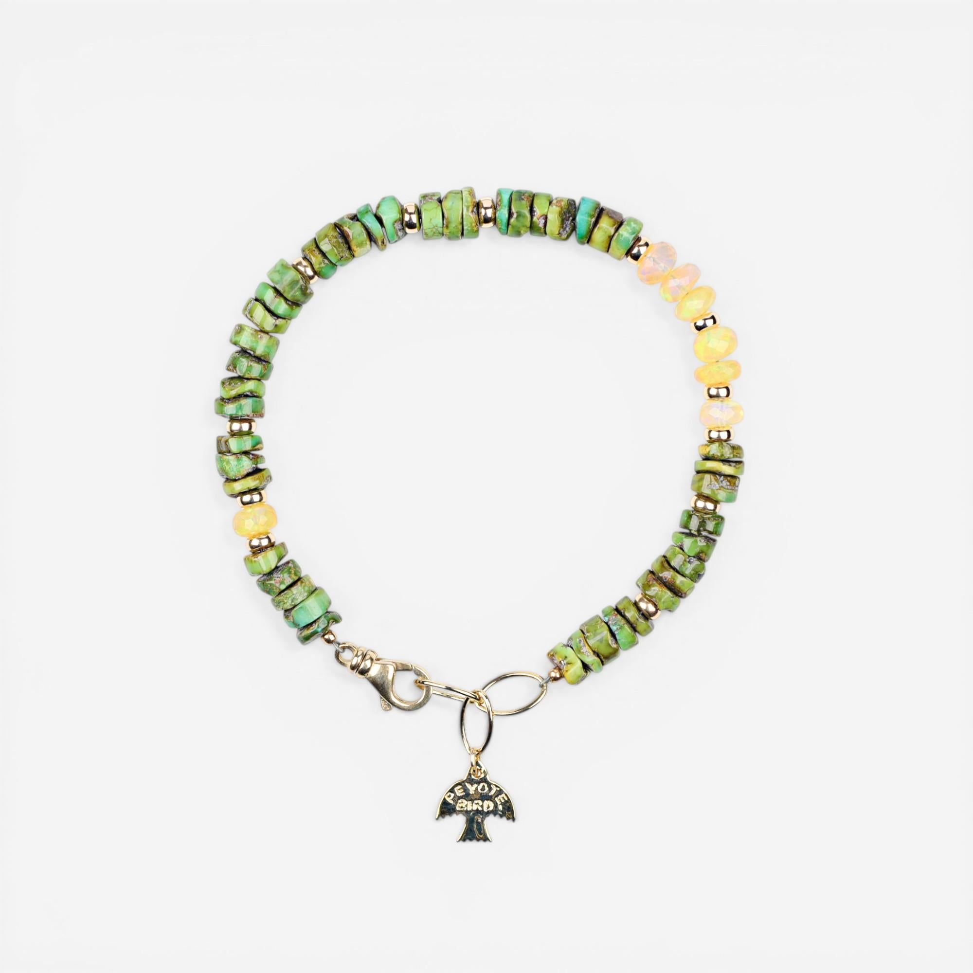 Peyote Bird Designs Padma 14K Yellow Gold Multi-Gemstone Bracelet PB23B46