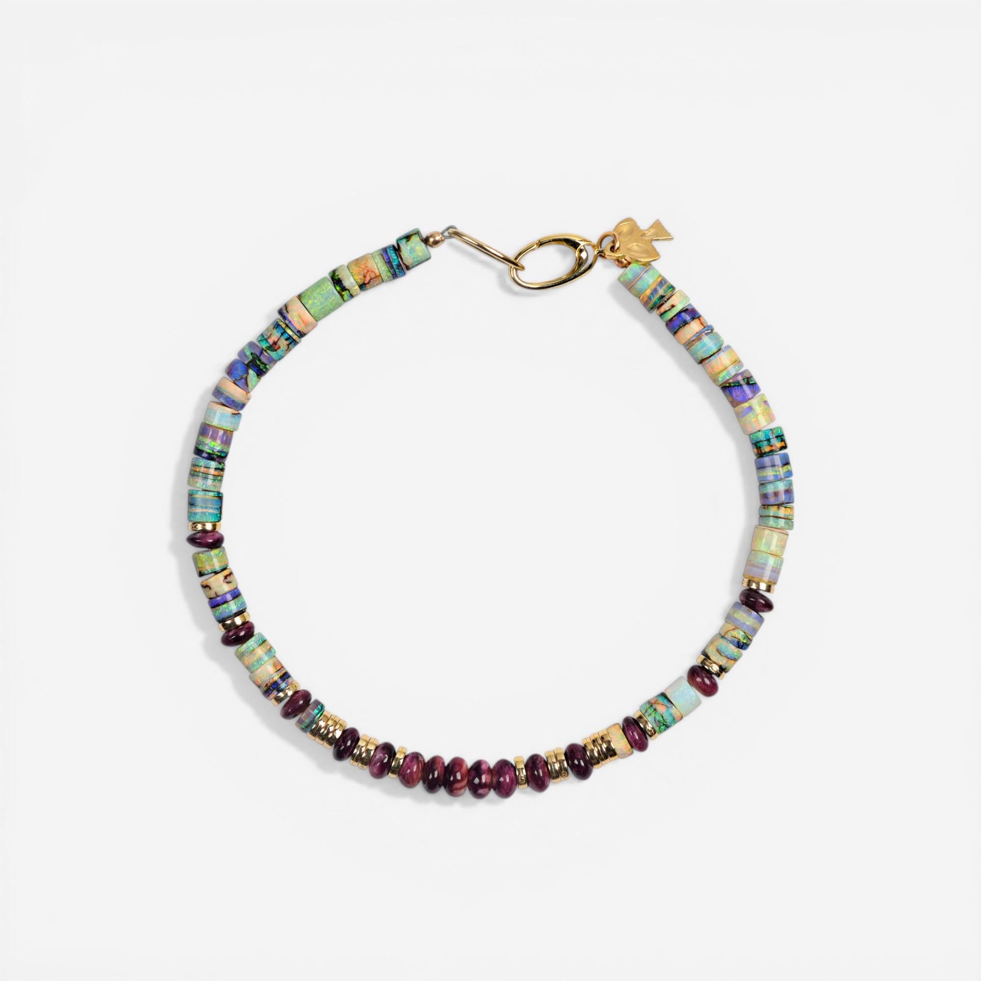 Peyote Bird Designs Cadiz 14K Yellow Gold Multi-Gemstone Bracelet PB23B47