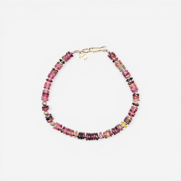 Peyote Bird Designs Agape 14K Yellow Gold Mixed Tourmaline Bracelet PB23B51