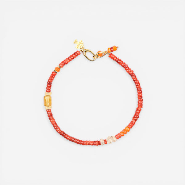 Peyote Bird Designs Surya 14K Yellow Gold Multi-Gemstone Bracelet PB23B57