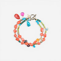 Peyote Bird Designs Byzantium 14K Yellow Gold Multi-Gemstone Bracelet PB23B53
