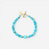 Peyote Bird Designs Concordia 14K Yellow Gold Turquoise & Pyrite Bracelet PB23B5