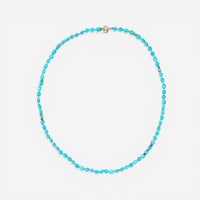 Peyote Bird Designs Vishudda 14K Yellow Gold Turquoise Necklace PB23N41