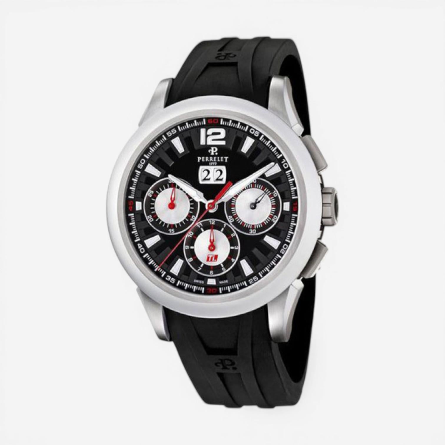 Perrelet Chronograph Big Date Titanium Automatic Men's Watch A5003/2