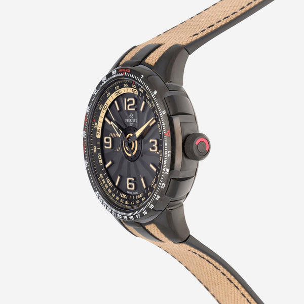 Perrelet Turbine Pilot Grand Raid Limited Edition Stainless Steel Automatic Men's Watch A1096/1 - THE SOLIST - Perrelet