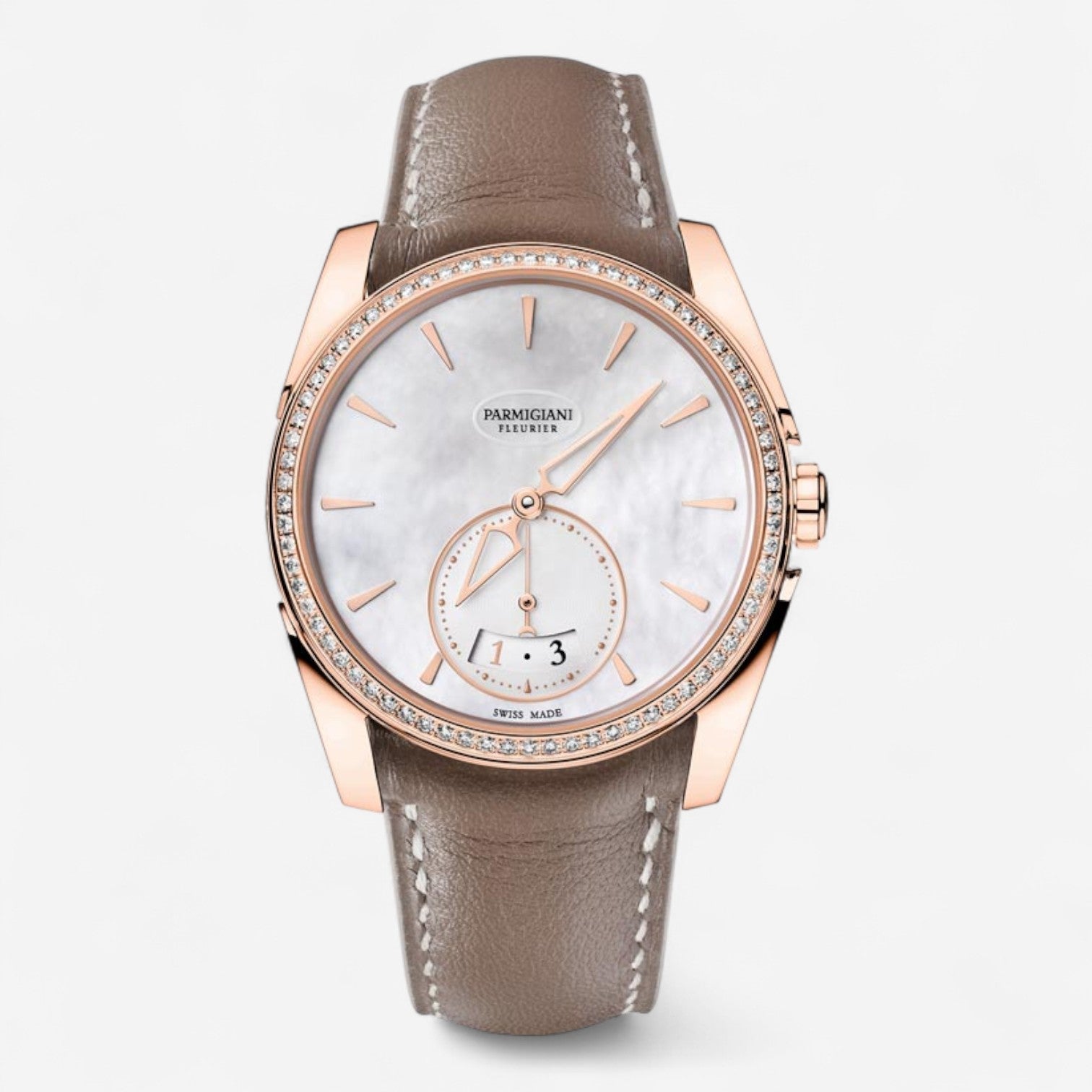 Parmigiani Fleurier Tonda Metropolitaine 18K Rose Gold Diamond Automatic Ladies Watch PFC273-1063300-HC6121