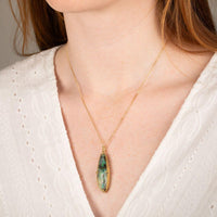 Amáli One of a Kind 18K Yellow Gold Boulder Opal Pendant Necklace N-2409-BOP
