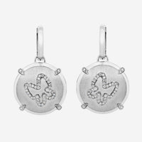 Piero Milano 18K White Gold, Diamond Butterfly Drop Earrings EADI - 109331 - 173 - THE SOLIST - Piero Milano