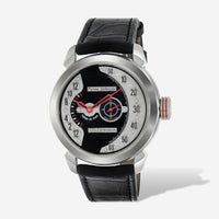 Pierre DeRoche Grandcliff Double Retrograde Skyscrapers 42.5mm Stainless Steel Men's Automatic Watch GRC10004ACI0 - 001CRO - THE SOLIST - Pierre Deroche