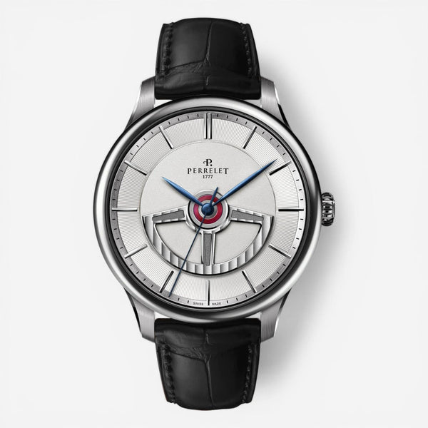 Perrelet First Class Double Rotor Stainless Steel Automatic Men's Watch A1090/1A