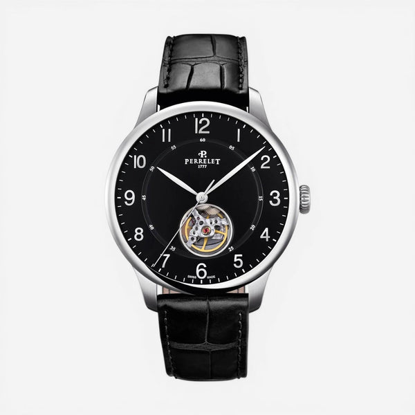 Perrelet First Class Open Heart Stainless Steel Automatic Men's Watch A1087/8
