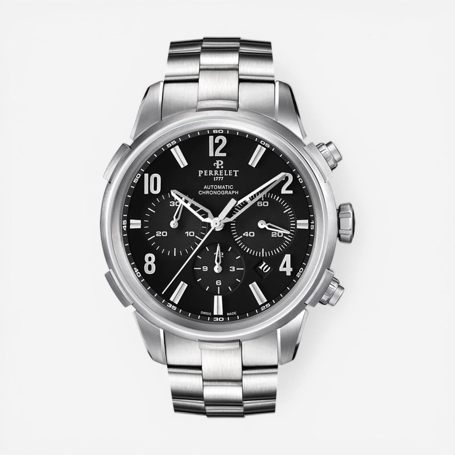 Perrelet Class-T Chronograph Stainless Steel Automatic Men's Watch A1069/B