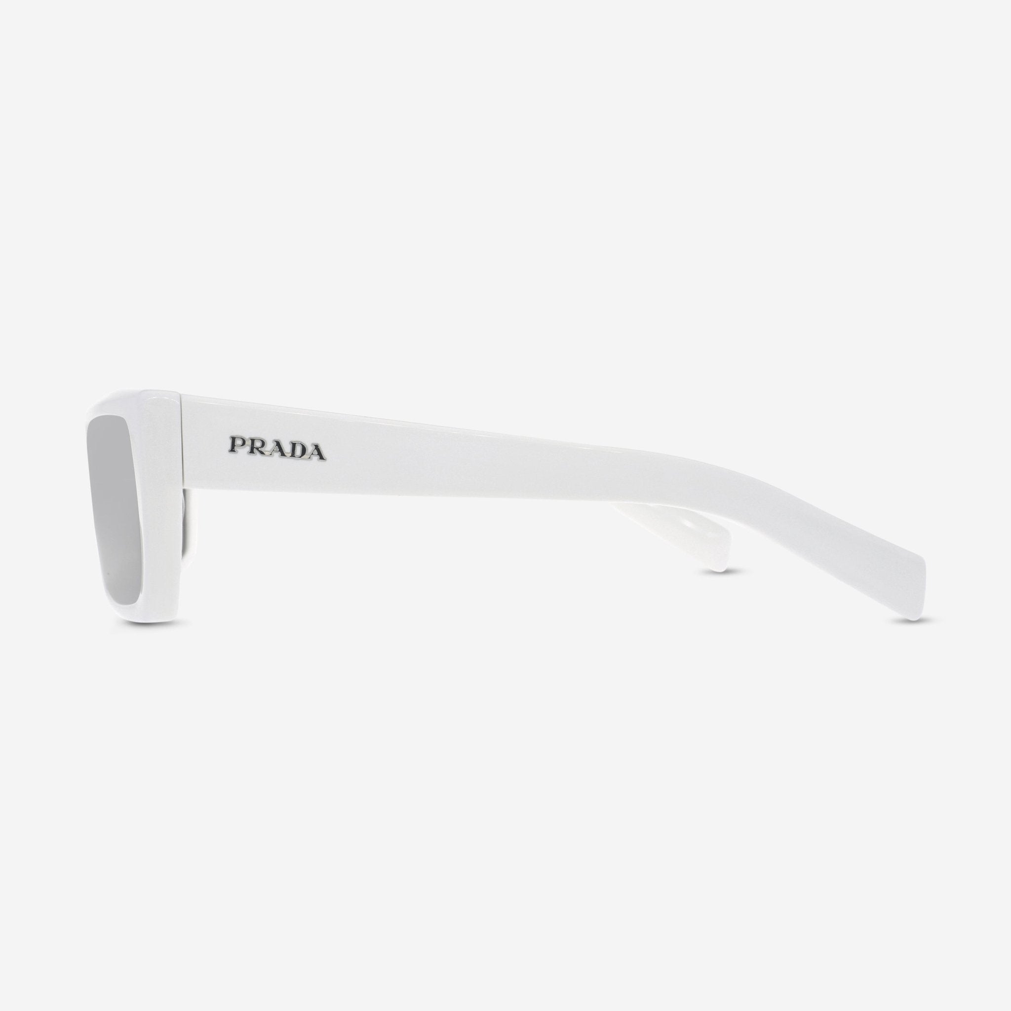 Prada White Frame Dark Grey Lens Unisex Sunglasses PR 24YS4615S0 - THE SOLIST - PRADA