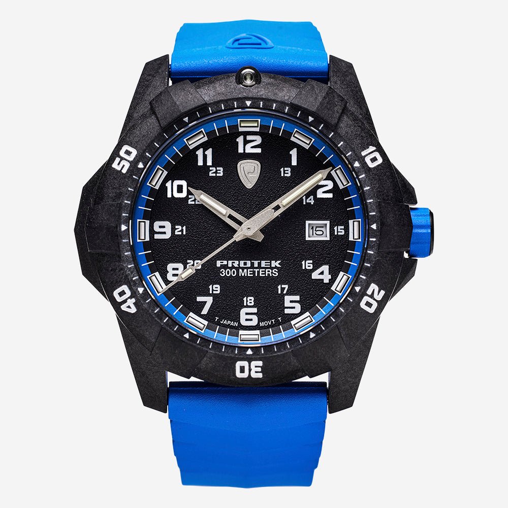 ProTek Carbon Dive 42mm Quartz Men's Watch PT1003B - THE SOLIST - ProTek