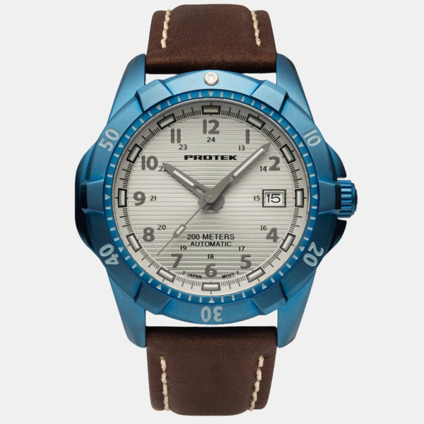 ProTek Steel Dive Blue PVD Stainless Steel Automatic Men's Watch PT2213 - THE SOLIST - ProTek