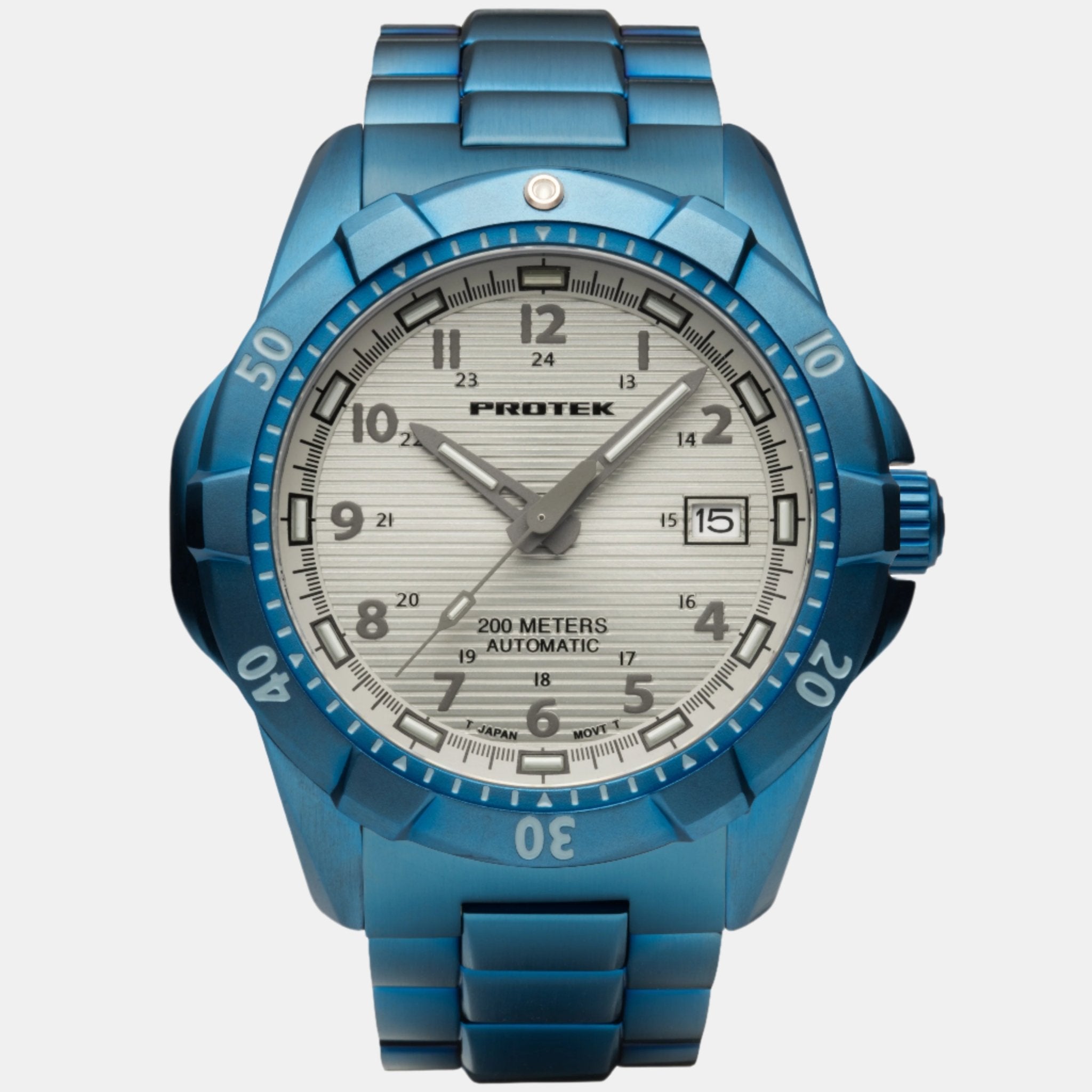 ProTek Steel Dive Blue PVD Stainless Steel Automatic Men's Watch PT2213BR - THE SOLIST - ProTek