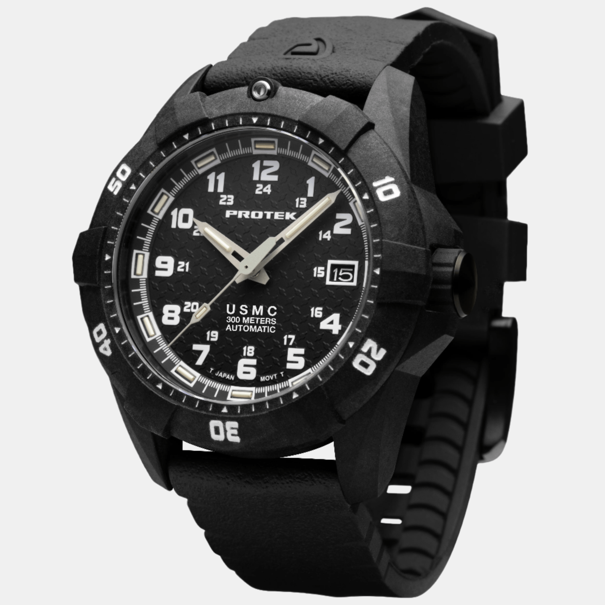 ProTek USMC Dive Carbon Automatic Men's Watch PT1211 - THE SOLIST - ProTek