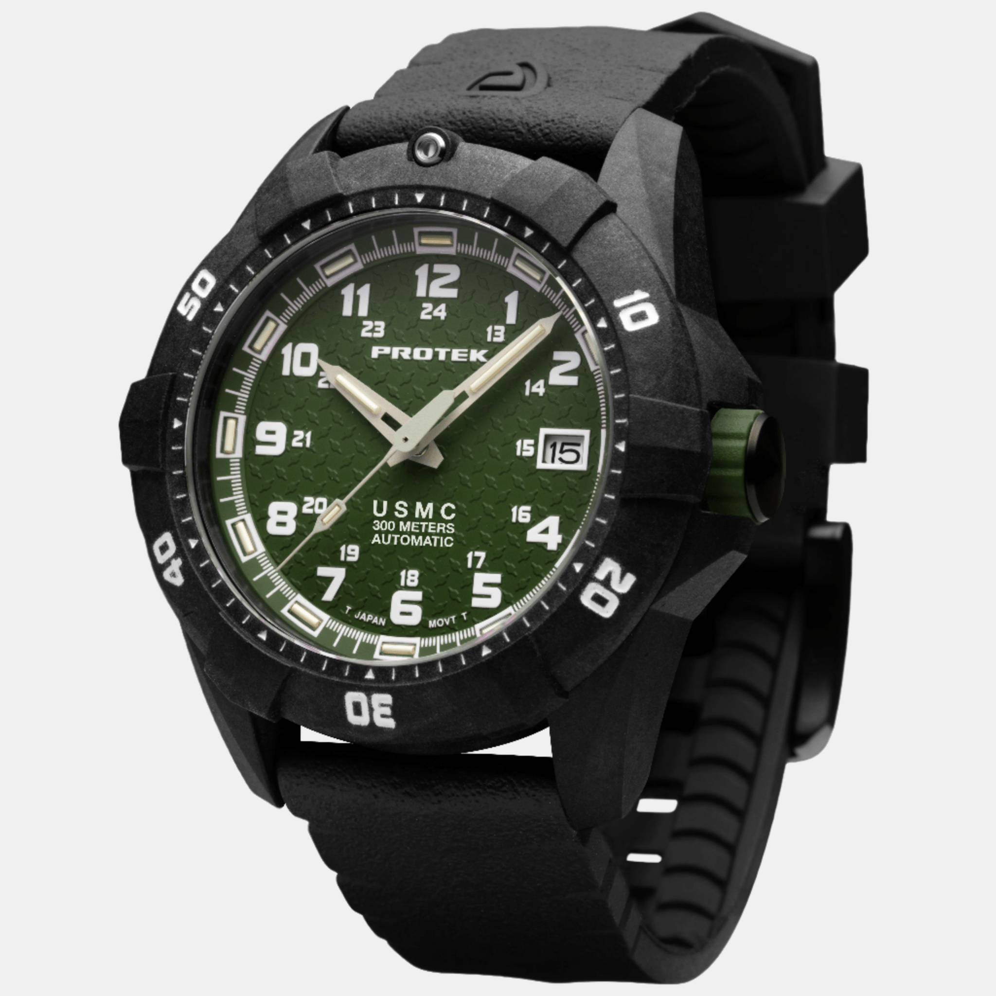 ProTek USMC Dive Carbon Automatic Men's Watch PT1215 - THE SOLIST - ProTek