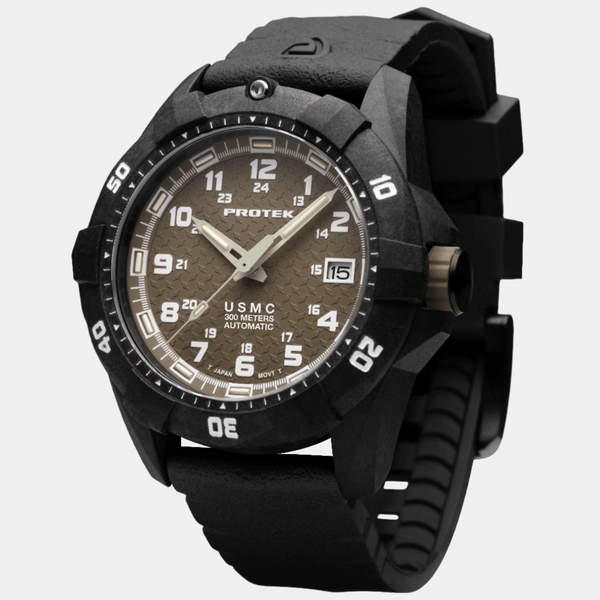 ProTek USMC Dive Carbon Automatic Men's Watch PT1216 - THE SOLIST - ProTek