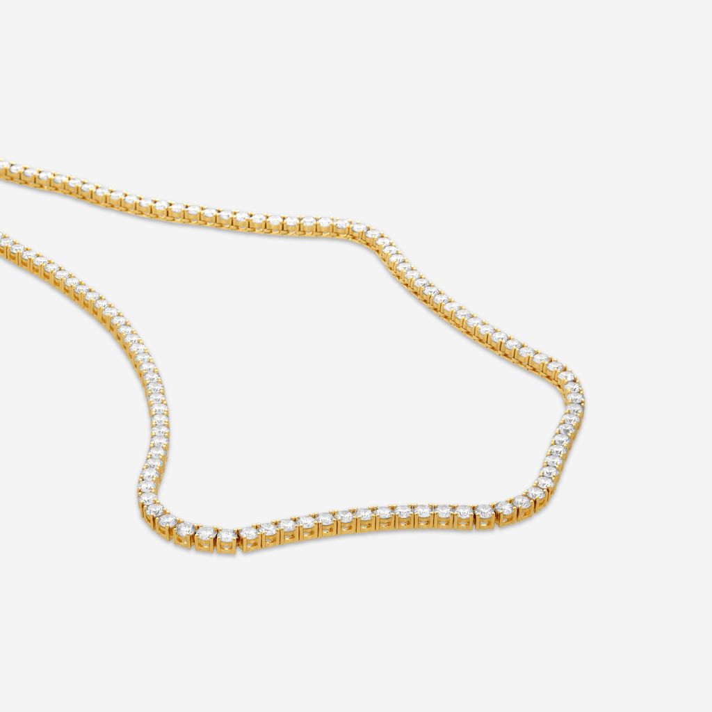 Ina Mar 14K Yellow Gold Diamond 4-Prong Tennis Necklace N1197K-FY-1500F - THE SOLIST