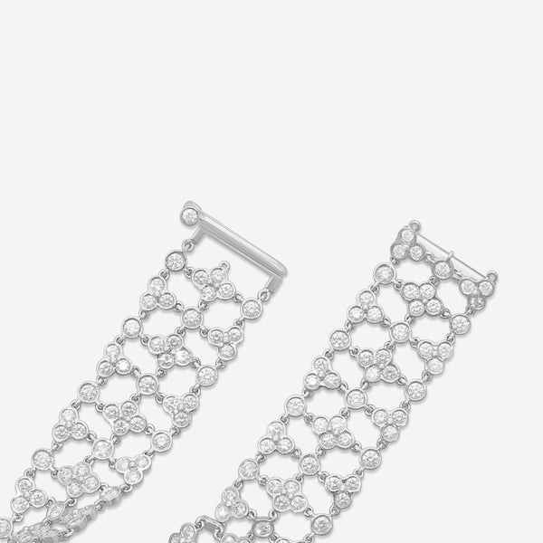 Suna Platinum Diamond Lace Bracelet B3670P