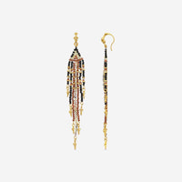 Armenta Feather 18K Yellow Gold Multi-Gemstone Drop Earrings 20024