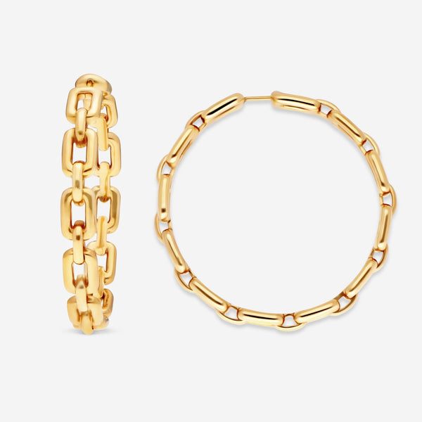 Ralph Lauren 18K Rose Gold Chunky Chain Hoop Earrings RLR4181300 - THE SOLIST - Ralph Lauren