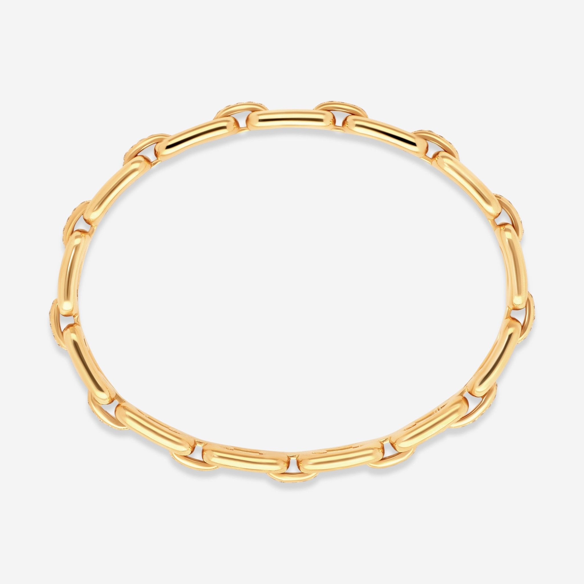 Ralph Lauren 18K Rose Gold Diamond Chunky Chain Bangle Bracelet RLR4123530 - THE SOLIST - Ralph Lauren