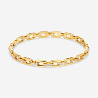 Ralph Lauren 18K Rose Gold Diamond Chunky Chain Small Bangle Bracelet RLR4123430 - THE SOLIST - Ralph Lauren