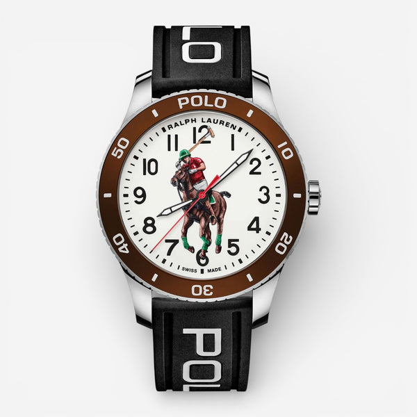 Ralph Lauren Polo Pony Player Automatic Stainless Steel Men's Watch 472853461003