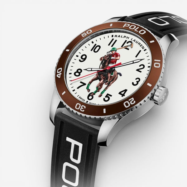 Ralph Lauren Polo Pony Player Automatic Stainless Steel Men's Watch 472853461003