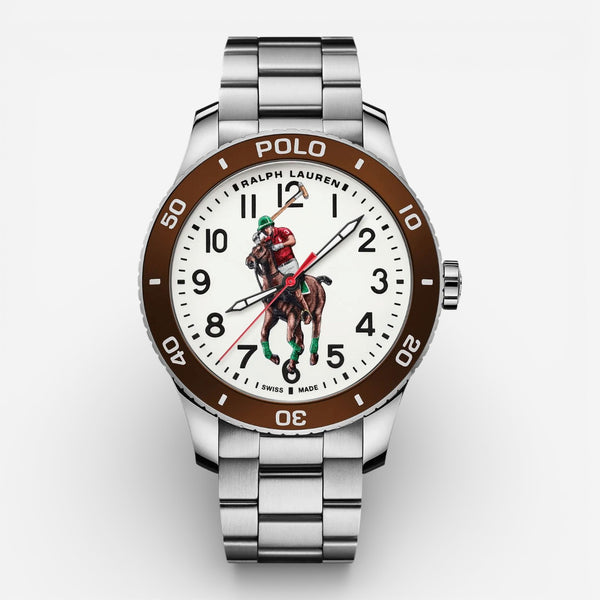 Ralph Lauren Polo Pony Player Automatic Stainless Steel Men's Watch 472836829006