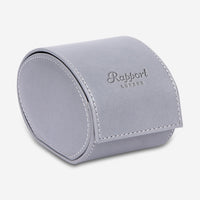 Rapport Hyde Park Grey Leather Three Watch Roll D284 - THE SOLIST - Rapport