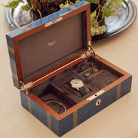 Rapport London Carnaby Blue Lacquered Watch and Jewellery Box J166 - THE SOLIST - Rapport