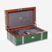 Rapport London Carnaby Green Wooden Watch and Jewellery Box J168 - THE SOLIST - Rapport