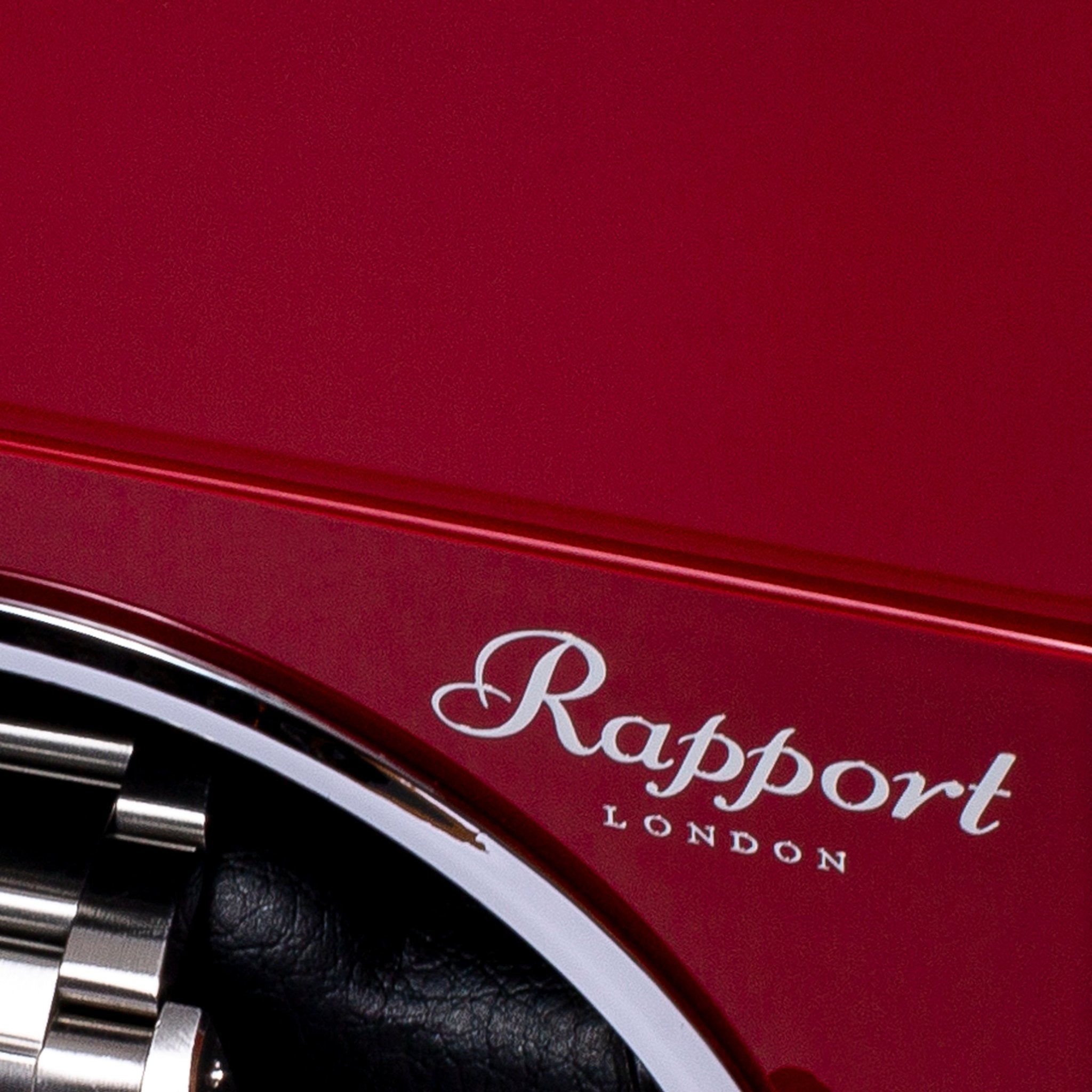 Rapport London Evolution Crimson Red Wood Cube Watch Winder EVO43 - THE SOLIST - Rapport